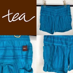 Tea Collection EUC Ocean Blue Bubble Shorts
